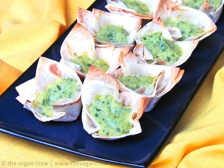 24 Things To Make With Tortillas: Spinach Artichoke Dip in Tortilla Cups
