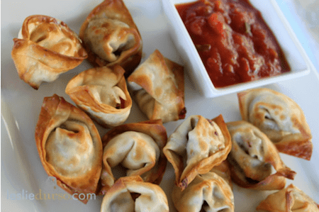 Baked Mexican Wontons