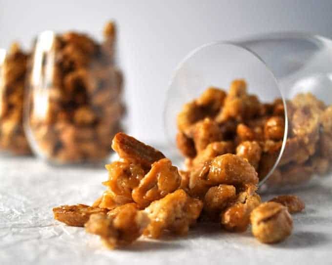 Candied Peanuts - just like from the street carts in NYC! 4 ingredients, 15 min and super easy.
