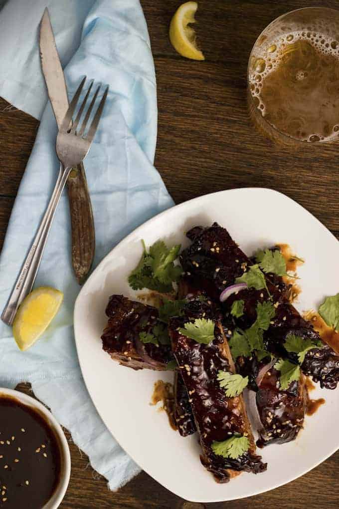 Stick Chinese Pork Ribs - throw all the ingredients together, leave to marinade, then slow cook for these irresistibly sticky ribs!