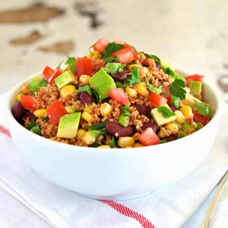 Mexican Couscous (Express) - on the table in 10 minutes. Darn tasty, light and healthy, the perfect midweek meal.