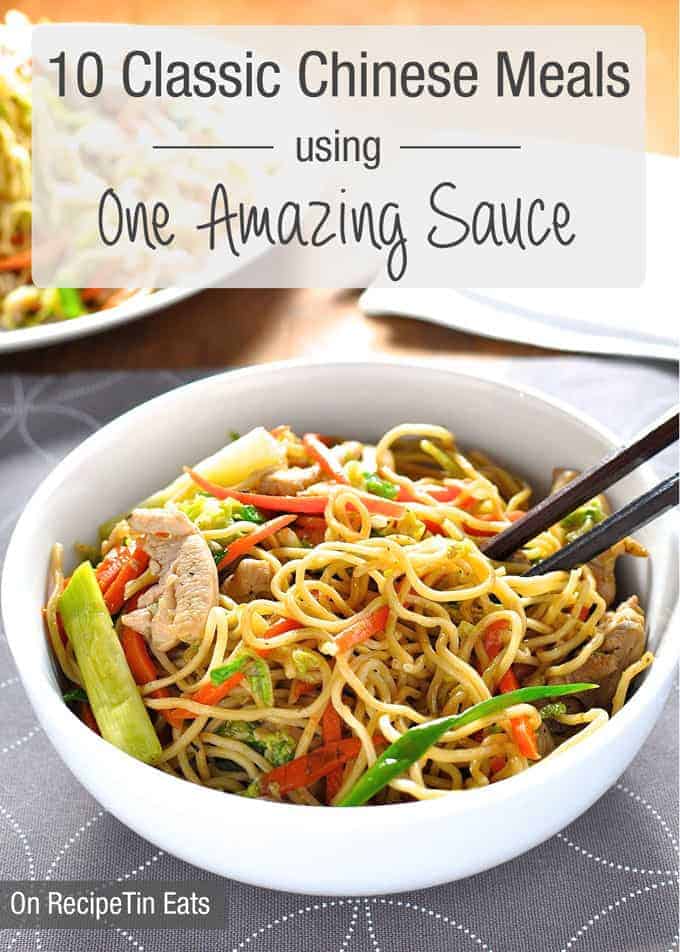 10 Classic Chinese Dishes made using one AMAZING All Purpose Stir Fry Sauce. {All on the table in 15 min}