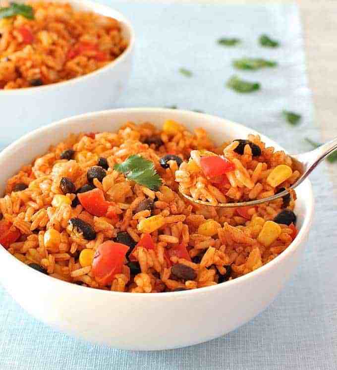 Mexican Red Rice with Beans