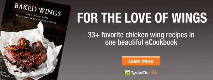 Chicken Wings cookbook | RecipeTin Eats - 33+ favorite chicken wing recipes, in one beautiful e-cookbook.