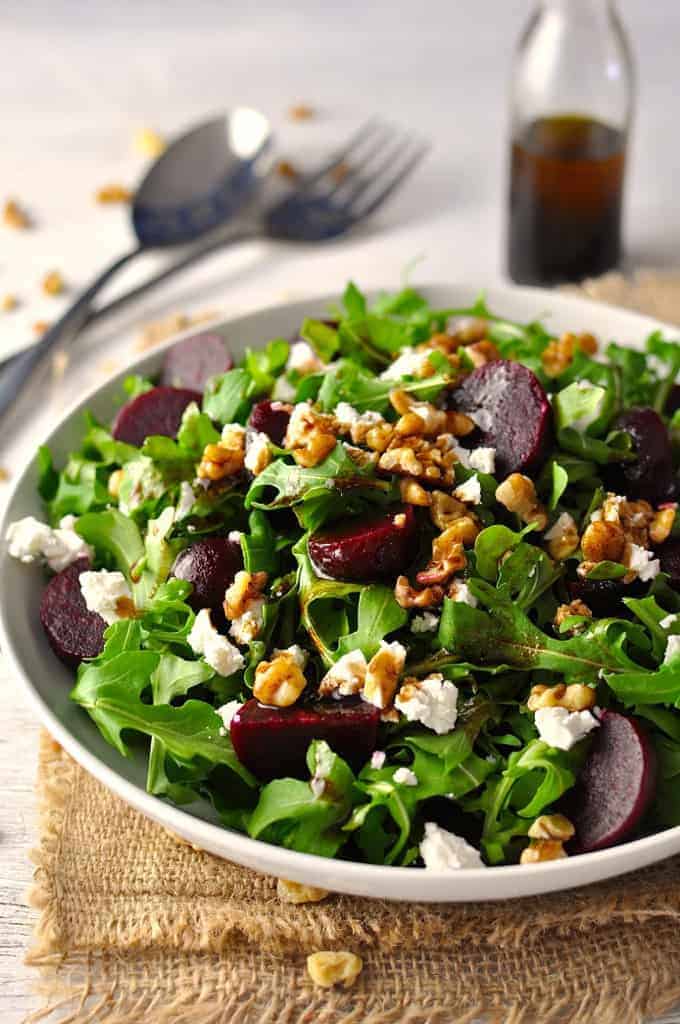 The 5 minute salad. Elegant and budget friendly. #beets #beetroot #salad
