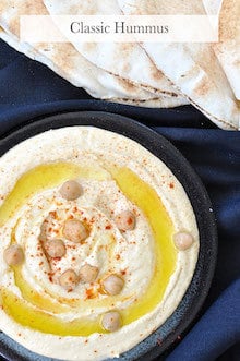 Arabian Feast Menu (1 hr prep): Classic Hummus