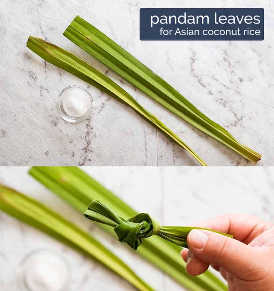 Pandam leaves coconut rice