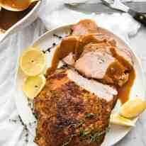 Slow Cooker Turkey Breast - the safest and best way to make MOIST turkey breast without brining is with your crockpot! recipetineats.com