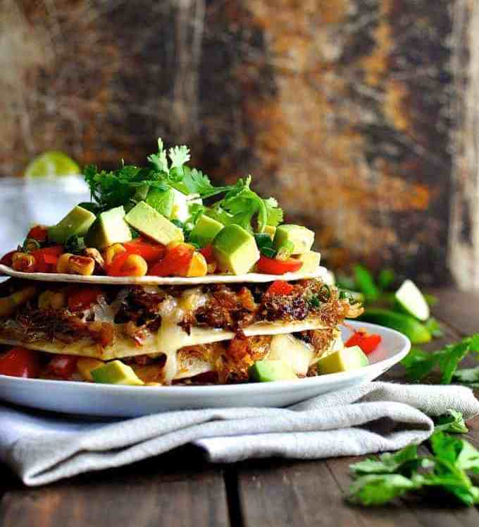 Taco Stack - made with Pork Carnitas or Chicken, fast and easy to make, fun and delicious to eat!