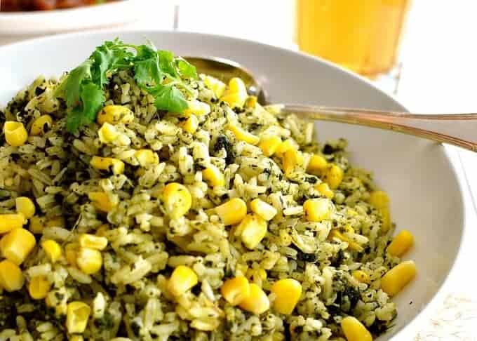 Green Coriander / Cilantro Rice recipetineats.com