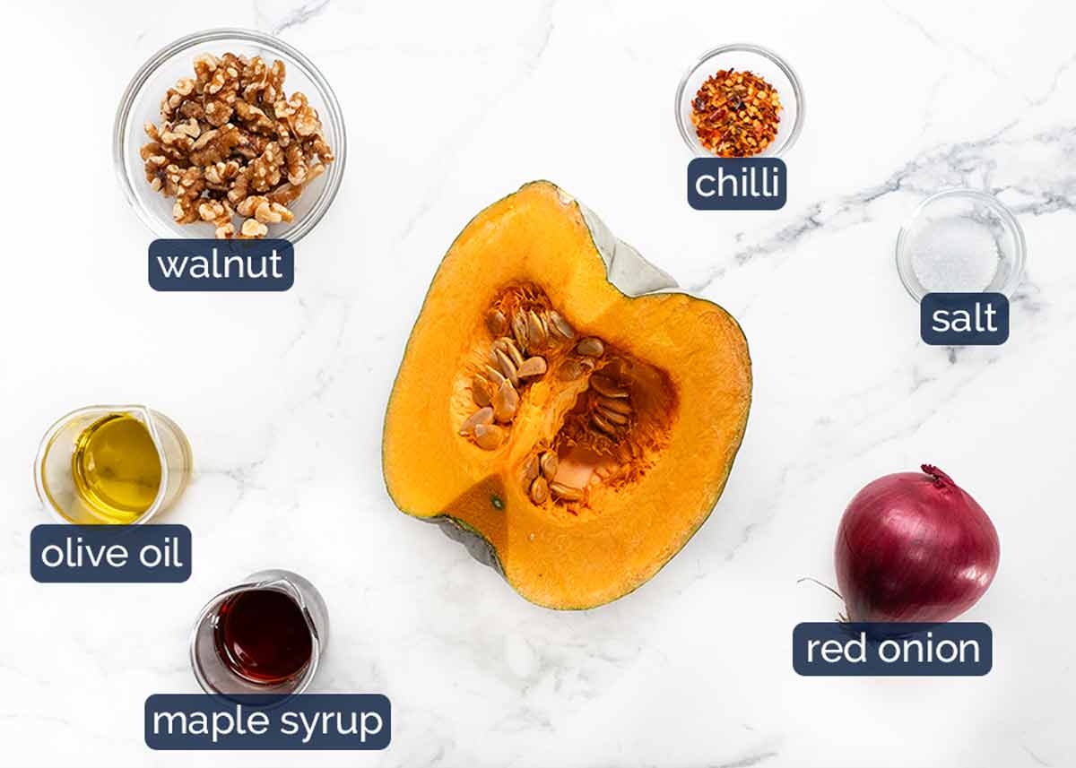 Ingredients in Maple Chilli Roasted Pumpkin