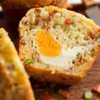 Breakfast Muffin with whole egg inside