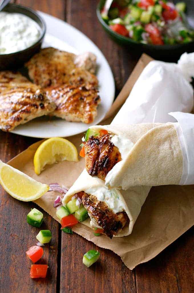 Greek Chicken Gyros with Tzatziki | RecipeTin Eats