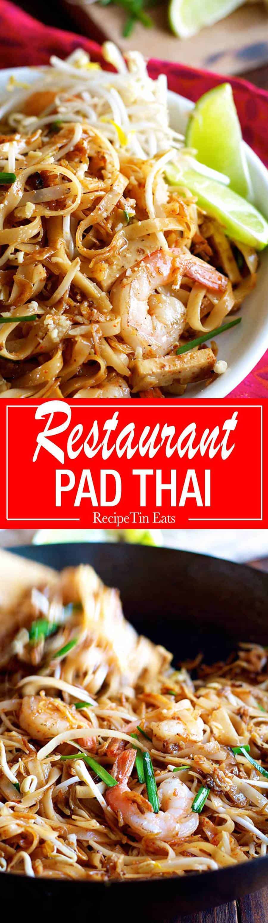 Finally! A Pad Thai recipe that ACTUALLY tastes like what you get at restaurants! Sooooo good, everyone scoffed this down!