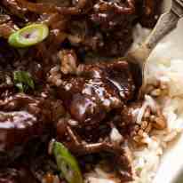 Close up of Chinese Honey Pepper Beef