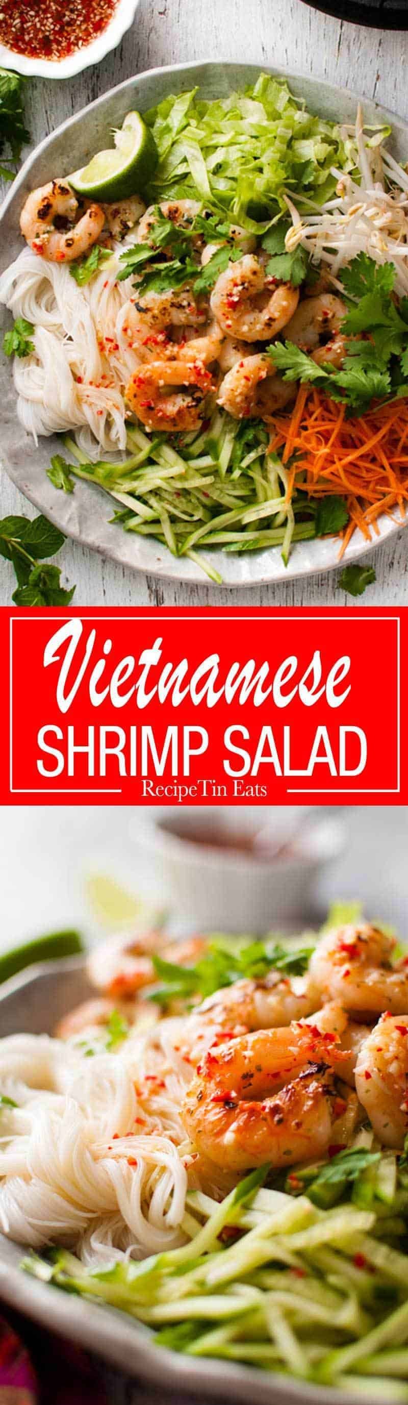 Vietnamese Noodle Salad with Shrimp (Prawn) | RecipeTin Eats