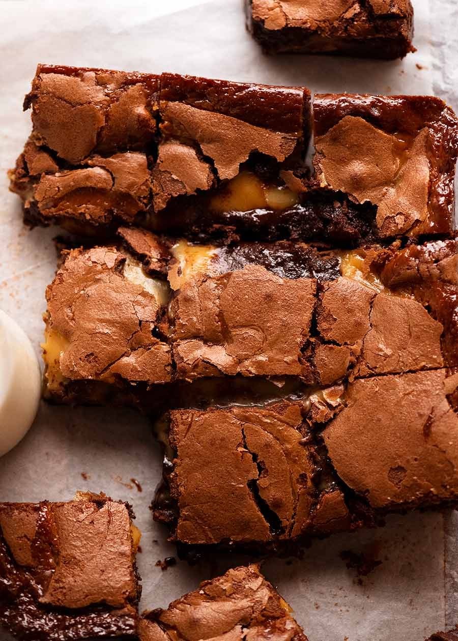 Caramel Brownies RecipeTin Eats
