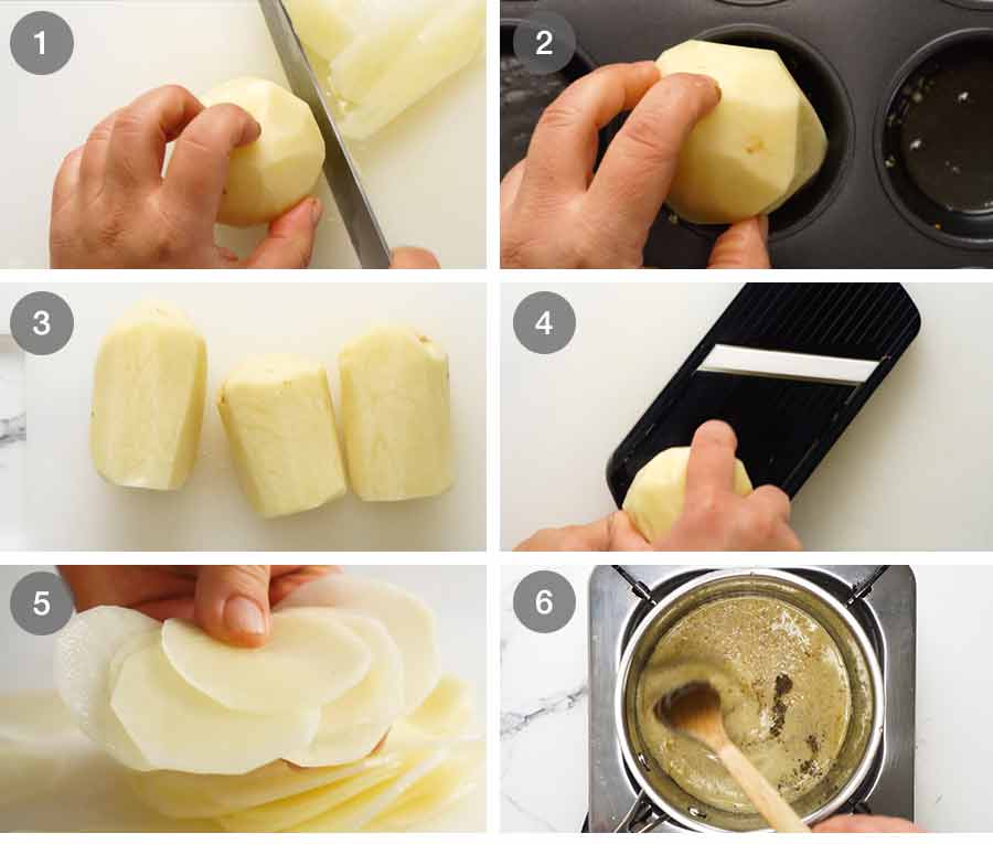 How to make Mini Potato Dauphinoise - Gratin Stacks