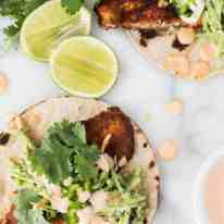 Blackened Fish Tacos - a handful of pantry spices makes a rub packed full of flavour for these fish tacos!