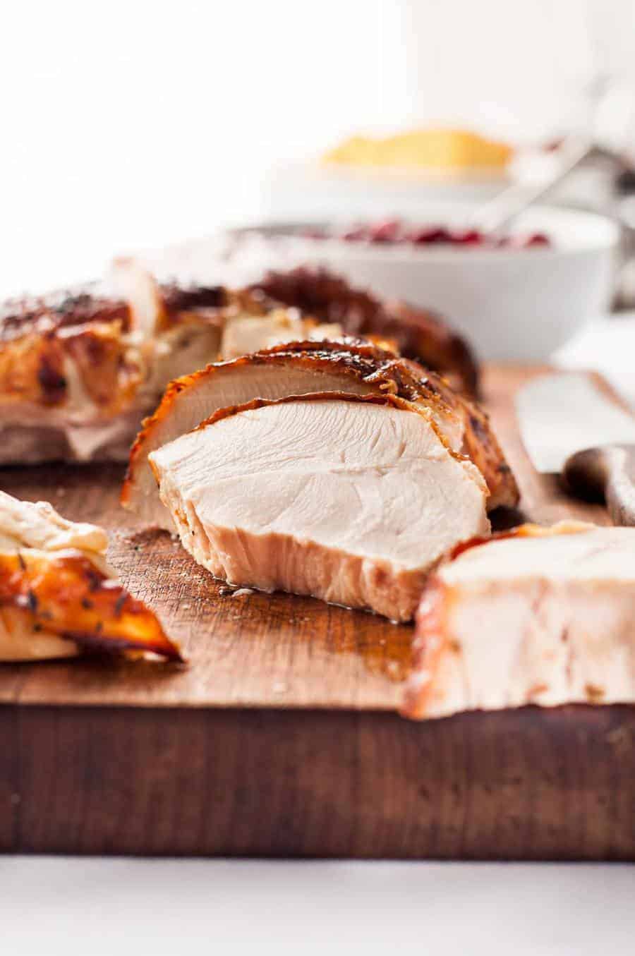 Genius Easy Juicy Roast Turkey (Dry Brined) - no bucket required, brine while turkey is defrosting AND the turkey is incredibly juicy! Far better than wet brining.