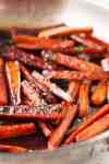 Stovetop Glazed Carrots - looks and tastes roasted, but they're made on the stove! Great for holiday feasts when the oven is otherwise occupied.