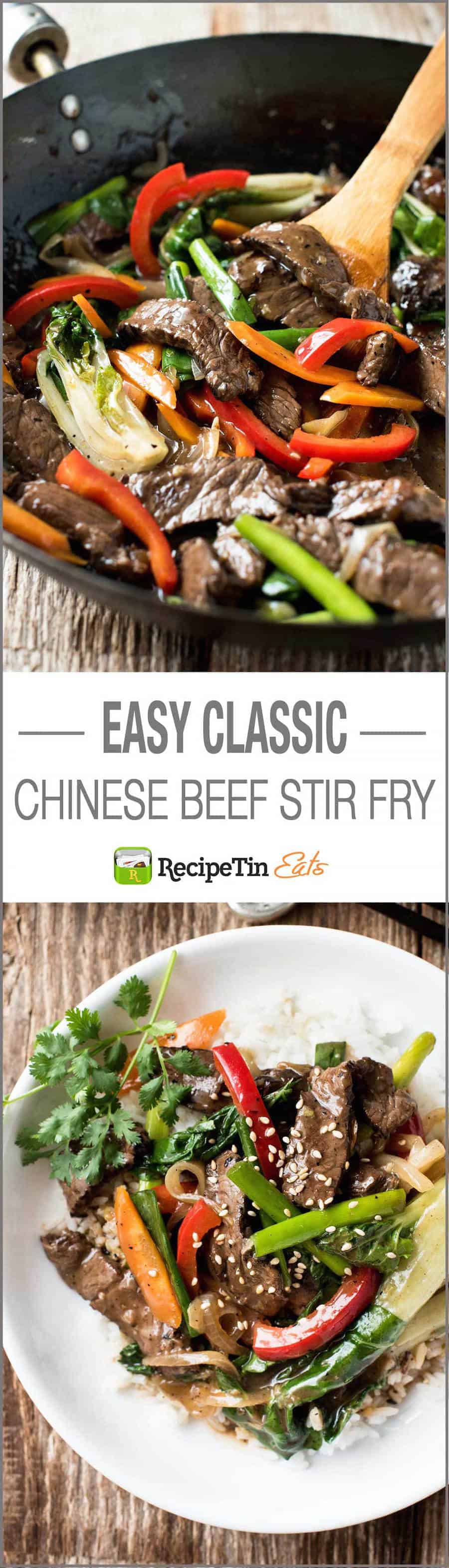 Easy Classic Chinese Beef Stir Fry - Just like you get in restaurants!