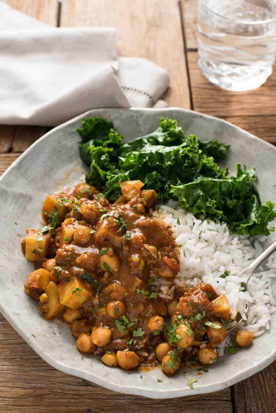 Easy Chickpea & Potato Curry (Chana Aloo Curry) | RecipeTin Eats
