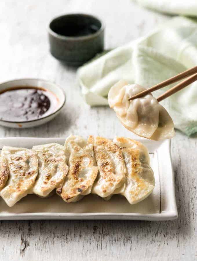 Gyoza (Japanese Dumplings) - A traditional Japanese recipe! Plus a VIDEO to learn how to wrap them!