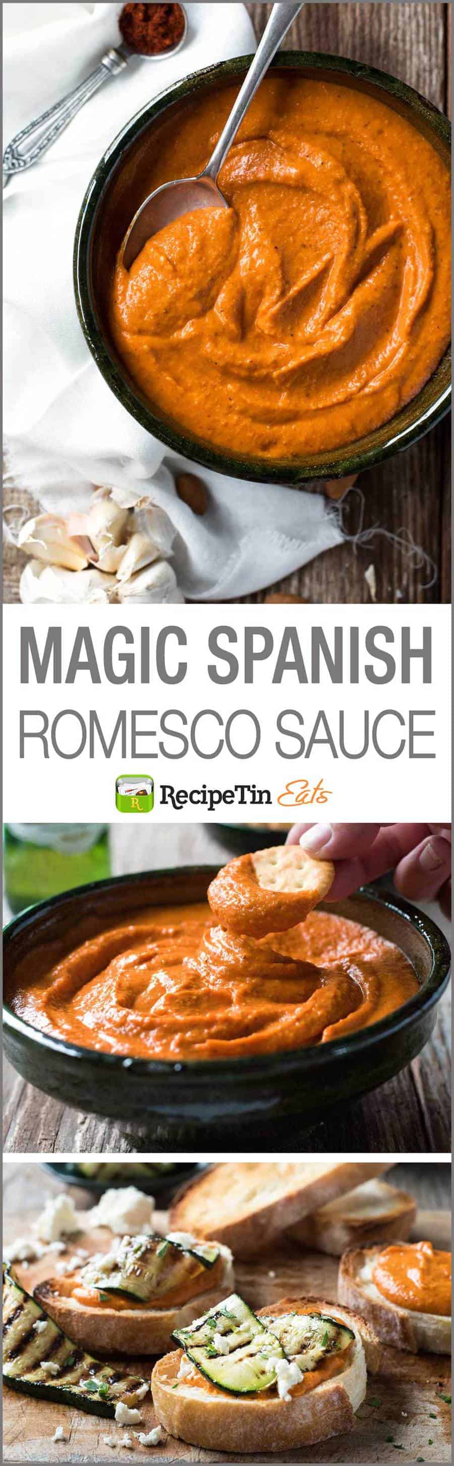 Magic Spanish Romesco Sauce - This miracle sauce is simple to make and fabulous to use as a dip, sauce, spread, pesto, as a marinade or even to flavour and thicken soups!