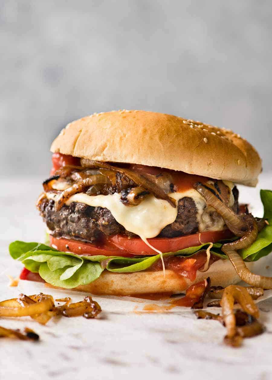 Big, Juicy Hamburgers | RecipeTin Eats