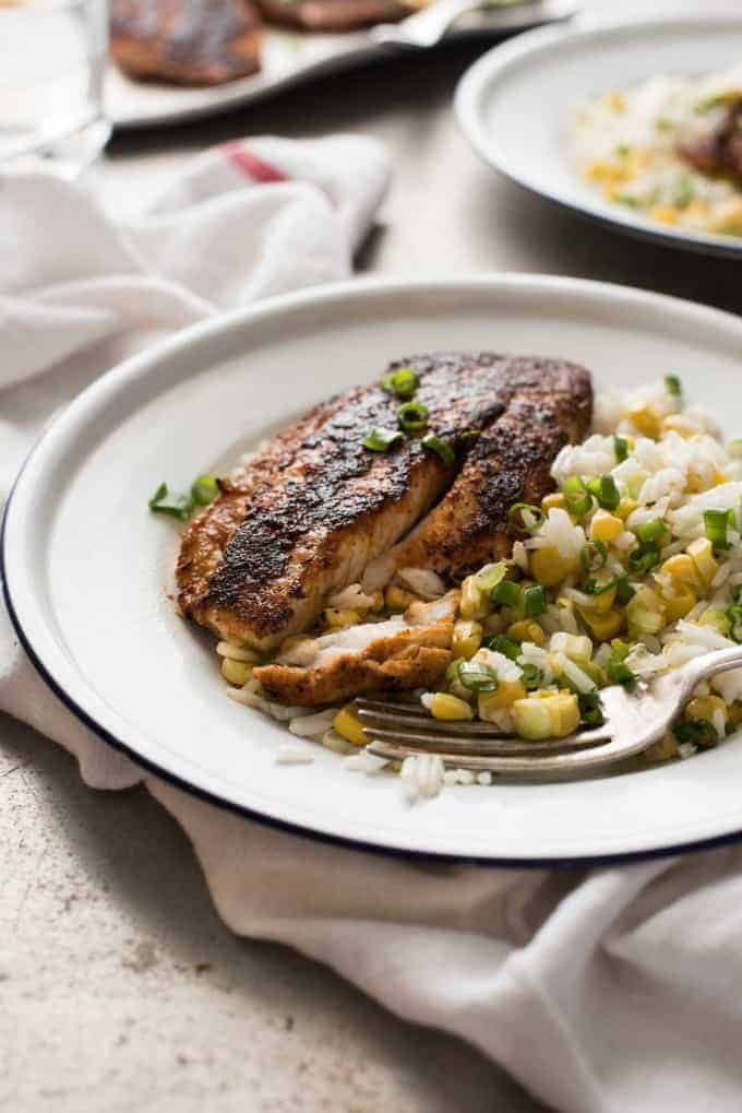Cajun Blackened Fish - An incredible flavour explosion, so easy to make!