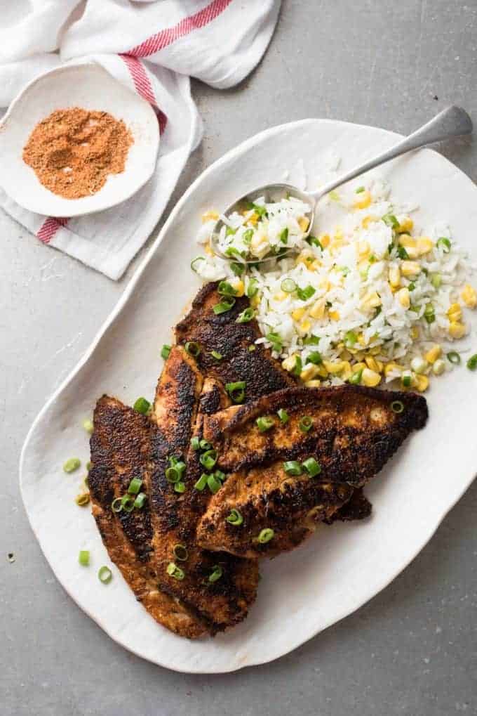 Cajun Blackened Fish - An incredible flavour explosion, so easy to make!