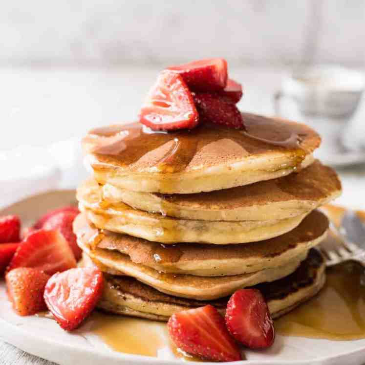 Ricotta Pancakes - So much more moist than ordinary pancakes - and so easy to make!