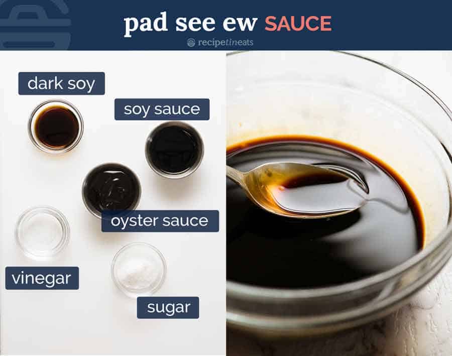 Ingredients in Pad See Ew sauce