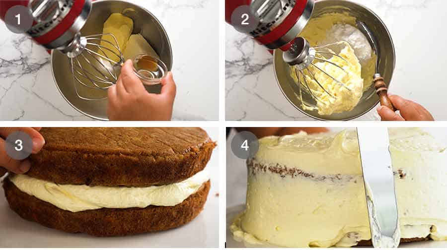 How to frost Carrot Cake
