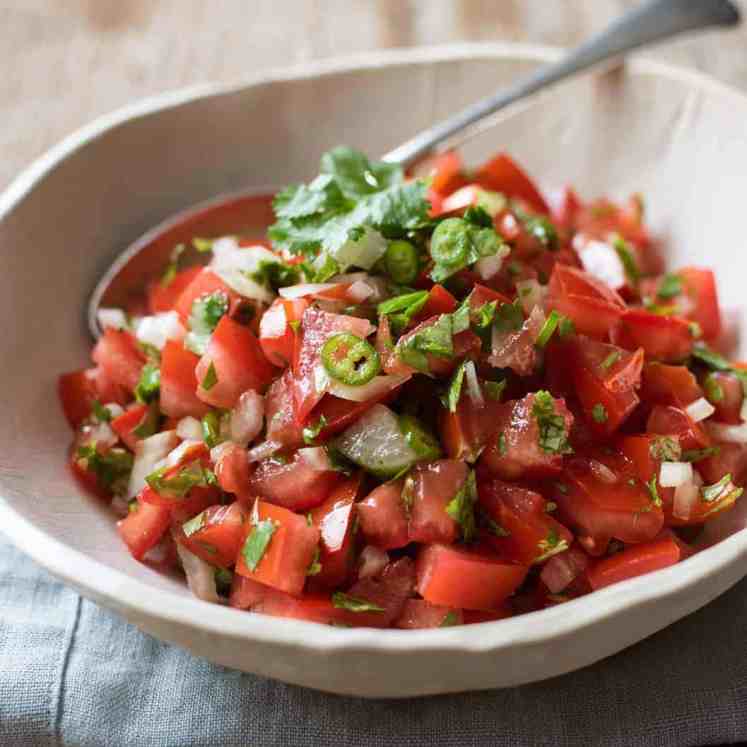 Pico d Gallo (Mexican Tomato Salsa) - A classic, authentic recipe that's easy to make.
