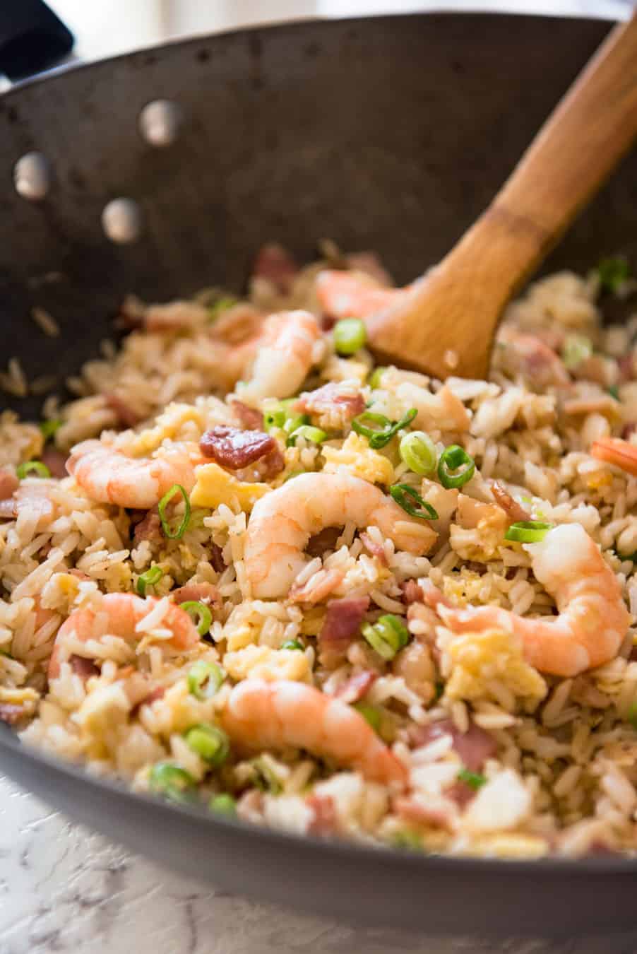 Chinese Fried Rice with Shrimp / Prawns | RecipeTin Eats