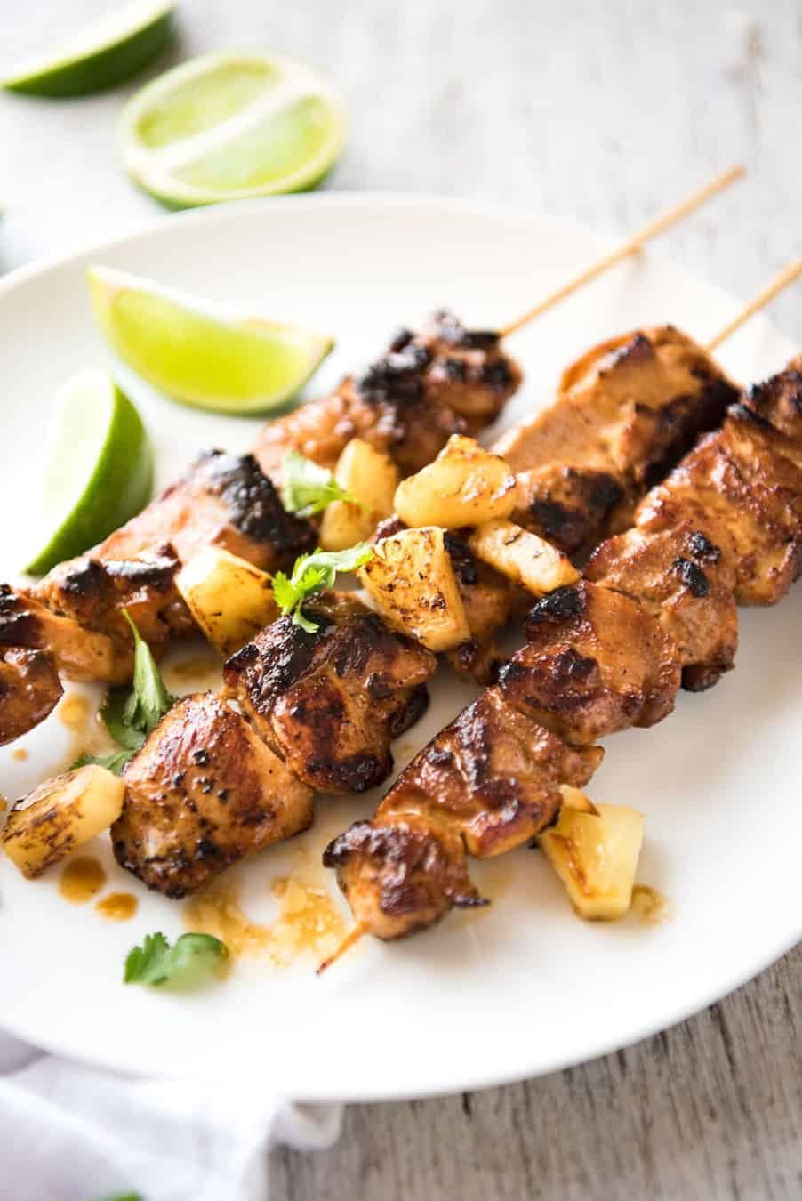 Served Up With Love: Hawaiian Chicken Skewers