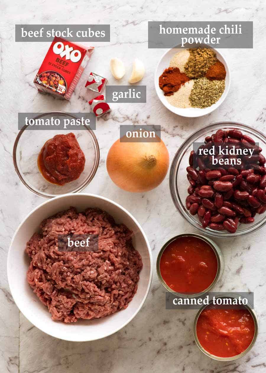 Chili Con Carne ingredients