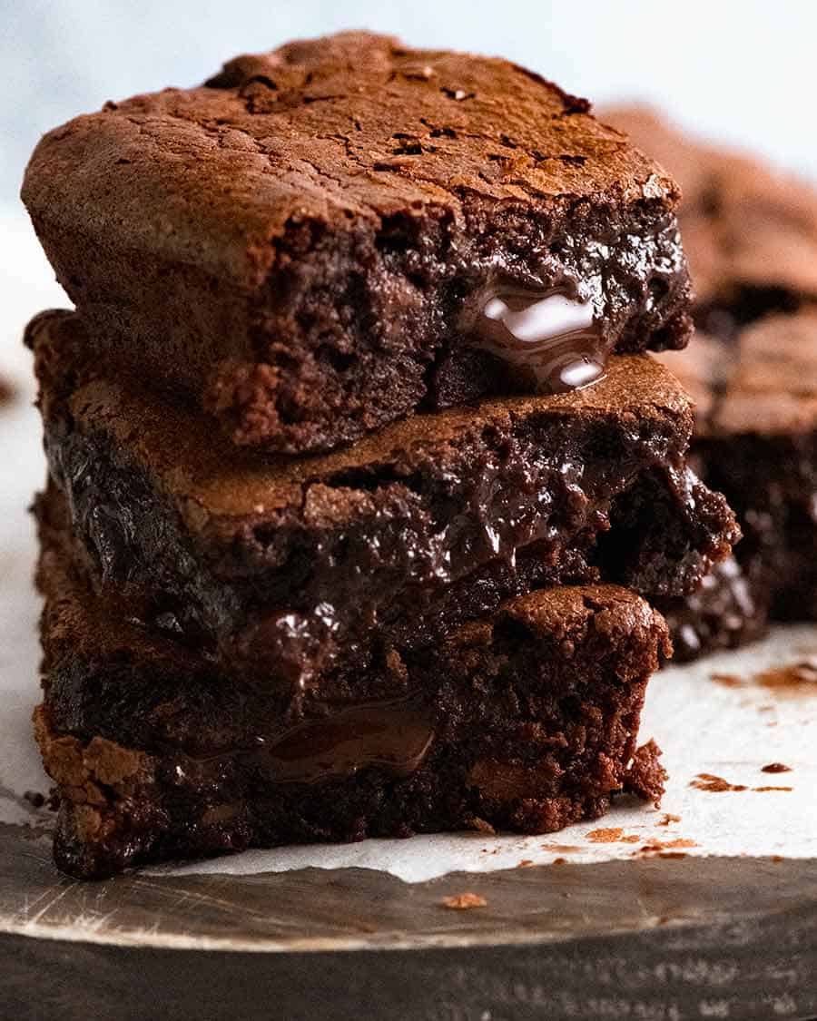 Easy Chocolate Brownies - best ever, super fudgy!  RecipeTin Eats