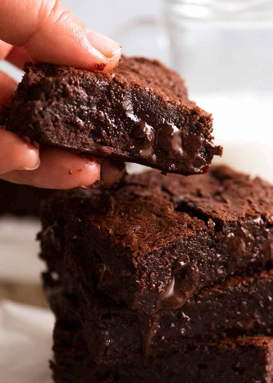 Easy Chocolate Brownies - best ever, super fudgy! | RecipeTin Eats
