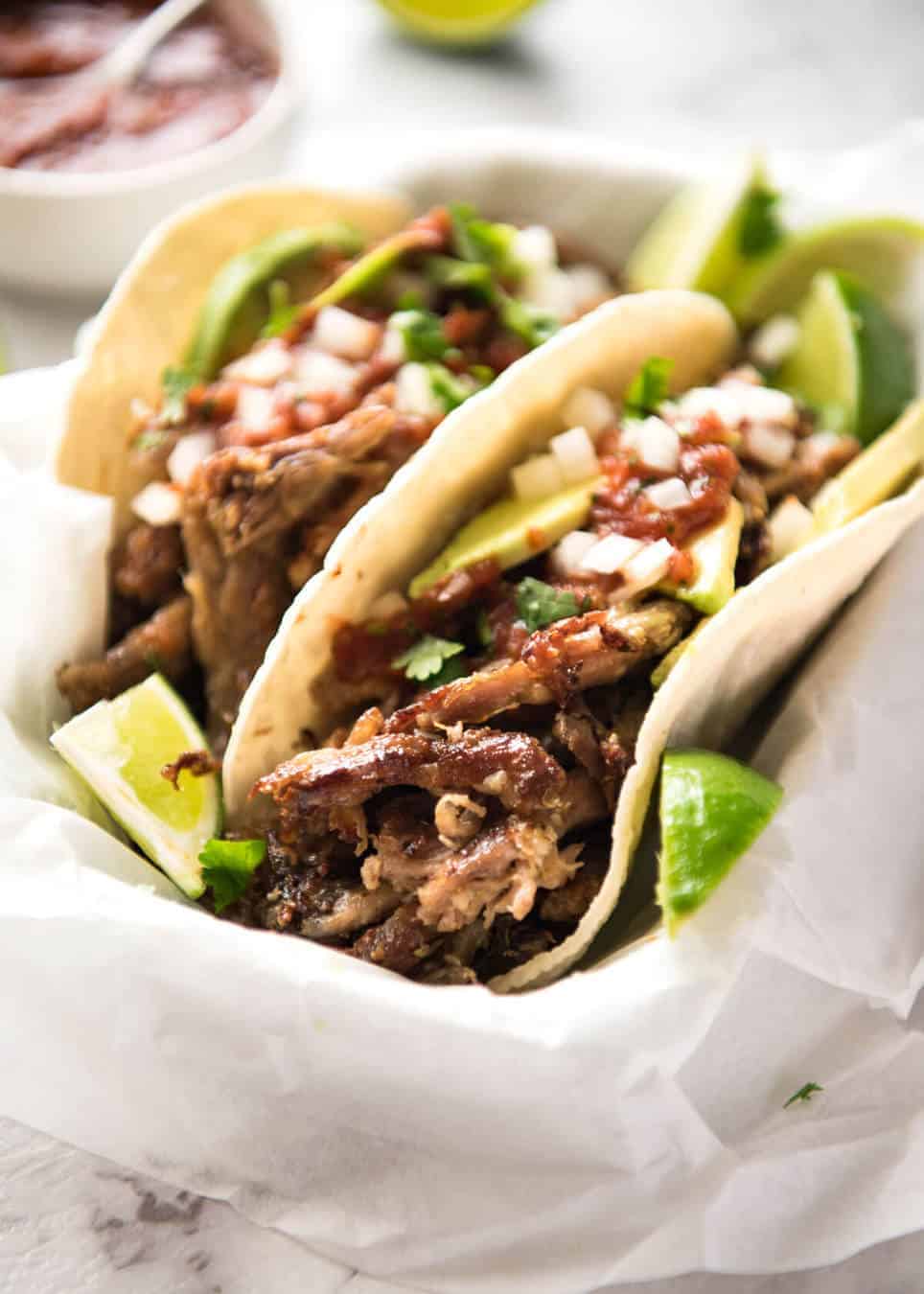Pork Carnitas Tacos + Good Food & Wine Show! | RecipeTin Eats