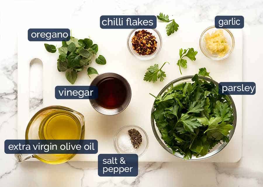 What goes in Chimichurri Sauce