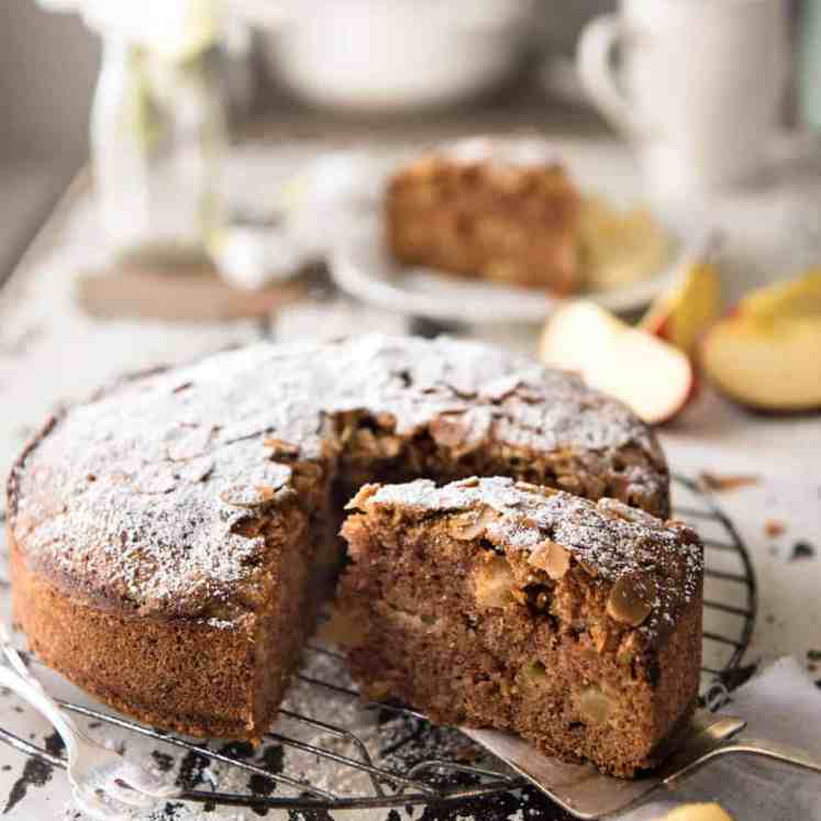 The BEST Apple Cake on the internet - very moist, perfectly spiced and so fast & easy to make. No mixer required, just a wooden spoon! Made with fresh apples. recipetineats.com