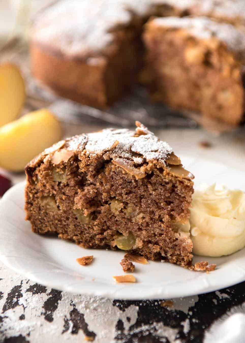 Hands down, the easiest and BEST Apple Cake recipe you will ever try! Made with fresh apples, no electric mixer required to make this beautiful moist cake. www.recipetineats.com