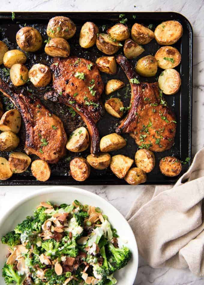 Oven Baked Pork Chops with Potatoes | RecipeTin Eats