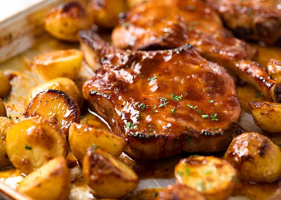 Oven Baked Pork Chops With Potatoes Recipetin Eats