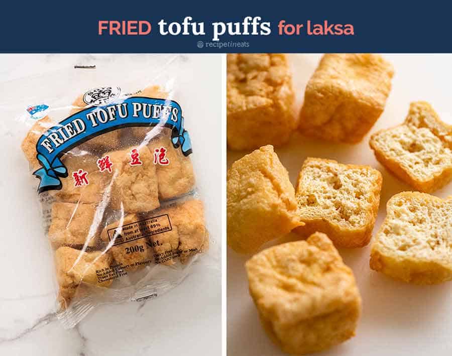Fried Tofu Puffs for laksa