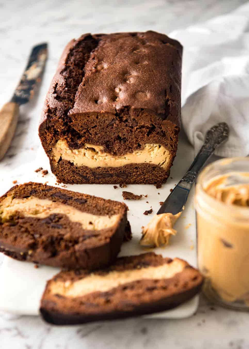 Chocolate Peanut Butter Loaf Cake  A Latte Food