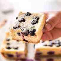 These Blueberry Cheesecake Bars are light yet creamy and luscious. Filled with soft blueberries, this is a baked cheesecake that's so easy to make! recipetineats.com